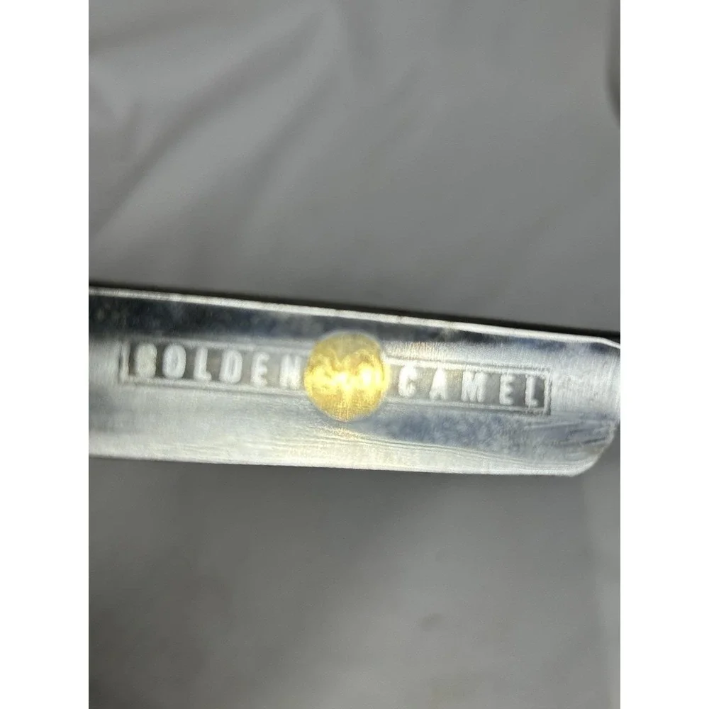 Vintage Golden Camel Straight Razor Made in Pakistan Original Box Barber Collect